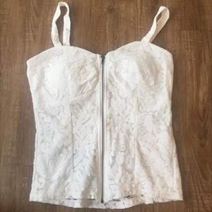 White Lace Tank Top